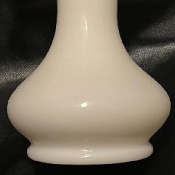 AQUA CREST MILK GLASS JACK IN PULPIT RUFFLE RIM VASE (VINTAGE FENTON PRE-LOGO ?) - Picture 16 of 16